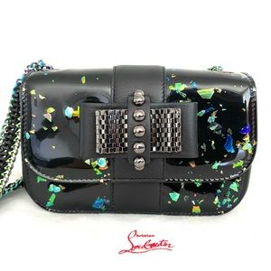 Christian Louboutin Black Mini Bag with Iridescent Accents